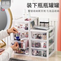 Transparent Desktop Storage Box Small Drawer Style Desk Organizer Plastic Stationery Sundries Box Mini Storage Box MLHZ