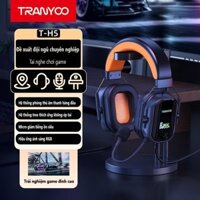TRANYOO Tai Nghe Chơi Game H5 Driver 50mm Micro Khử Nhiễu Chống Ồn Âm thanh vòm 7.1 Cho Máy Tính PC