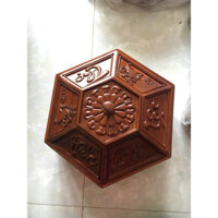 tráp bánh kẹo gỗ gụ