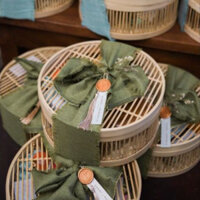 Tráp tăm tre cưới hỏi trang trí đám cưới tráp xin dâu giỏ quà cưới quà tết độc đáo