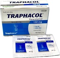 Traphacol 150mg( giống hapacol-hộp/24 gói)