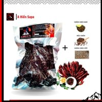 Trâu gác bếp A Hiến Sapa shop2  sấy than củi từ thịt tươi gói 1 KG tặng 2 loại chẳm chéo và mắc khén -  không ngo