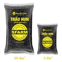 Trấu hun nguyên cánh Sfarm bao 50dm3 New