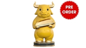 Trâu Như Ý 16cm - Trang trí vàng 24k