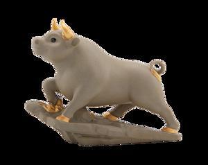 Trâu Thịnh Vượng 25cm - Trang trí vàng 24k