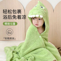 Trẻ em Áo choàng tắm Lông cừu san hô Hoạt hình Áo choàng tắm cho bé Khăn tắm có mũ trùm đầu Trẻ em Áo choàng tắm có mũ trùm đầu Áo choàng 2.27