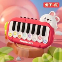 Trẻ Em Bàn Phím Điện Tử Đồ Chơi Giáo Dục Sớm Cầm Tay Mini Người Mới Bắt Đầu Piano Xếp Hình Chơi Nhạc Cô Gái Đa Năng Nhạc Cụ20250326