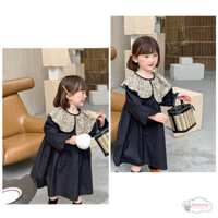 Trẻ Em Bé Gái Cổ Hoa Tay Phồng Đầm Công Chúa Mới Hàn Quốc Dễ Thương Dreesses