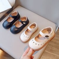 Trẻ em bé gái giày công chúa ngọt ngào miệng nông openwork ngôi sao đế mềm giày đế bệt