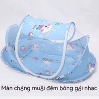 Trẻ em bé gấp lưới chống muỗi với gối ngủ Giường lưới chống muỗi cao cấp 0~3 năm