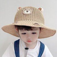 Trẻ Em Bé Mũ Chống Nắng Vành Lớn Du Lịch Bé Trai Bé Gái Mũ Chống Nắng Đi Biển Nón Thoáng Khí Mũ Rơm #M319#