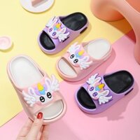 Trẻ Em Bé Trai Kỳ Lân Dép Bé Gái Trong Nhà Mùa Hè Chống Trơn Trượt Đế Mềm Hoạt Hình Cho Bé Dép xỏ ngón