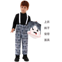 Trẻ em / bé trai Nhân vật trang phục NPC Trang phục gà Minecraft Bạn quá đẹp Áo + Quần + Dây đeo + Mặt nạ cosplay Giáng sinh