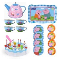 Trẻ Em Chơi Nhà Trà Bộ peppa pig Mini Ấm Siêu Tốc Mô Phỏng Bộ Trà Chiều Trà Mô Phỏng Nhà Bếp Bé Trai Bé Gái Đồ Chơi