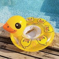 Trẻ Em Dày Vòng Bơi Ghế Trẻ Sơ Sinh Ghế Ba Chiều Vịt Vàng Nhỏ Chống Lăn Kim Sa Lấp Lánh Ghế zy25327