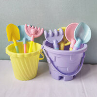 Trẻ Em Đi Biển Đồ Chơi Bé Chơi Cát Chơi Nước Xẻng Nhỏ Bộ Xô Nhỏ Cát Đào Dụng Cụ Mẫu Giáo Nhựa FDGT58