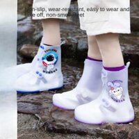 Trẻ Em Đi Mưa Boot Cover Bé Trai Bé Gái Chống Mài Mòn Chống Thấm Nước Giày Chống Trơn Trượt Học Sinh Đi Học Ngoài Trời Giữa