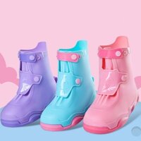 Trẻ Em Đi Mưa Boot Cover Nữ Ngày Mưa Bên Ngoài Mặc Chống Thấm Nước Chống Trơn Trượt Giày Dày Đế Chống Mài Mòn Giày Nước Nam