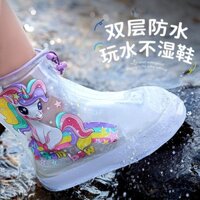 Trẻ Em Đi Mưa Chống Thấm Nước Chống Trơn Trượt Bé Gái Chống Mưa Chân Học Sinh Tiểu Học Cho Bé Dày Chống Mài Mòn Cao Cấp Giày Đi Mưa Bao Giày 0127 Bao Giày