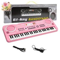 Trẻ Em Điện Tử Bàn Phím Đàn Piano Di Động 61 Phím Organ Có Micro Đồ Chơi Giáo Dục Nhạc Cụ Quà Tặng Cho Trẻ Em Mới Bắt Đầu HYCR