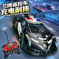Trẻ em điều khiển từ xa Xe đồ chơi rc điện tốc độ cao động cơ trôi xe đua xe cảnh sát địa hình Xe 5 7 tuổi 6 bé trai 8
