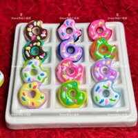 Trẻ Em Dopamine Sơn Hai Mặt Vẽ Tay Donut Đính Hạt diy Dây Điện Thoại Di Động Móc Khóa Phụ Kiện Trang Sức Chất Liệu20241010