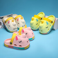 Trẻ Em EVA Dễ Thương Dép Trẻ Em Mùa Hè Chống Trơn Trượt Kỳ Lân Giày Bé Trai Hoạt Hình Giày Đi Biển