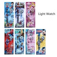 Trẻ em gái Con trai Đồng hồ điện tử chơi Hoạt hình My Little Pony PAW Tuần Hello Kitty LED Light học sinh Quà tặng