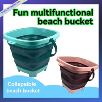 Trẻ em gấp xô kính thiên văn đa chức năng xô nhỏ đồ chơi bên bờ biển cho bé chơi cát đồ chơi nước di động.