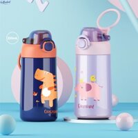 Trẻ Em Giữ Nhiệt Màu Họa Tiết Hoạt Hình Dễ Thương Bình Sữa Trẻ Em Tumbler Nảy Bao Cốc Chống Tràn Di Động Nước Cho Trẻ Em bri