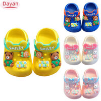 Trẻ Em Hoạt Hình Dễ Thương Clogs Mùa Hè Đi Biển Dép Sandal Hang Lỗ Giày Cho Bé Trai Bé Gái Tuổi 1-4