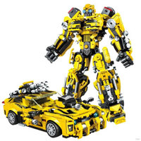 Trẻ Em Khối Xây Dựng Transformers Bumblebee Xe Robot Optimus Prime Mecha Giáo Dục Đồ Chơi Lắp Ráp