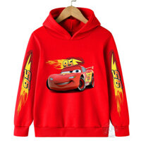 Trẻ em Lightning McQueen Ô tô Hoạt hình Trẻ em Áo Hoodie Bé trai Anime Áo nỉ thông thường