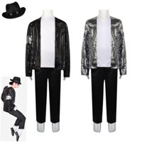 Trẻ em Michael Jackson Sequin Trang phục Michael Jackson Trang phục Michael Jackson Performance costume