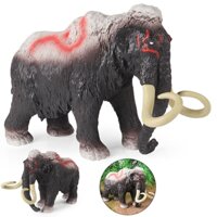 Trẻ em mô phỏng đồ chơi động vật cổ đại mô hình động vật voi ma mút lớn đồ trang trí nhận thức mammuthus primigenius
