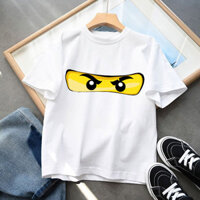 Trẻ Em Mùa Hè Quần Áo LEGO Ninjago Bé Trai Bé Gái Cotton Tay Bé Trẻ Em Playful Cổ Tròn Cotton Áo Thun Top