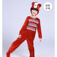 🍄[Trẻ Em - Người Lớn] Bộ Đồ Gấu Nâu Trang Phục Kể Chuyện Cho Bé Mầm Non. Quần Áo Hóa Trang Chú Gấu Con Vật Trẻ Em