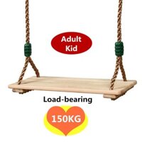 Trẻ Em Người Lớn Trong Nhà Ngoài Trời Xích Đu Bằng Gỗ Sân Ghế Xmas Quà Tặng 150Kg Chịu Lực-168-OXUI3