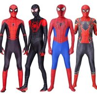 Trẻ Em Người Nhện Trang Phục Siêu Anh Hùng Miles Người Nhện Cosplay Áo liền quần Body Zentai Phóng Halloween Người Lớn