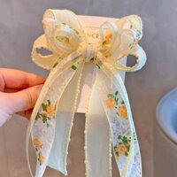 Trẻ Em Nơ Mũ Đội Đầu Bé Gái Nơ Phụ Kiện Tóc Ren Ruy Băng Kẹp Tóc Công Chúa Phụ Kiện Tóc Ruy Băng Gothic20250402