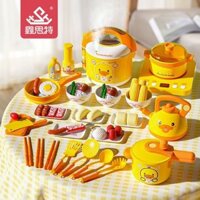 Trẻ Em Nồi Cơm Đồ Chơi Nấu Ăn Cho Bé 6 Bếp Cảm Ứng Khuấy-Fry Bé Gái Hơi Nước Nấu Ăn Nhà Chơi Bé Trai 3