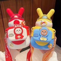 Trẻ Em Ống Hút Bình Giữ Nhiệt 316 Thực Phẩm Cho Bé Tiểu Học Học Học Sinh Cốc Nước Bụng Lớn Bình Nước Bé Trai Bé Gái Mẫu Giáo 3.33