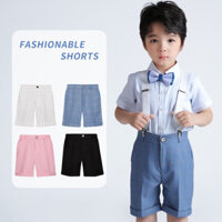 Trẻ Em Quần Áo Trẻ Em Bé Trai Mùa Hè Trẻ Em Phù Hợp Với Quần Bé Trai Quần Short Hiệu Suất Học Sinh Màu Đen Phù Hợp Với Quần