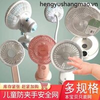 Trẻ Em Quạt Mini Chống Pinch Đèn Pin Nắp Quạt Vỏ Bảo Vệ Lưới An Toàn Chống Bụi Cho Bé Lưới Nhỏ Bao