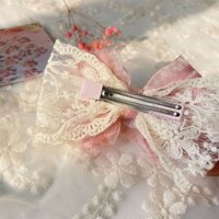 Trẻ Em Ren Hoa Nơ Kẹp Tóc Công Chúa Kẹp Tóc Cô Gái Siêu Tiên Phụ Kiện Tóc Dễ Thương Cho Bé Top Clip #FJ0223#