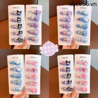 Trẻ Em Sanrio Tóc Mũ Đội Đầu Bé Gái Chảy Sofa Kẹp Phong Cách Mới Gãy Tóc Nổ Phía Trước Bên Bé bb Kẹp