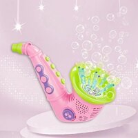 Trẻ Em Saxophone Guitar Bong Bóng Máy Chiếu Sáng Tự Động Âm Nhạc 12 Lỗ Bong Bóng Điện