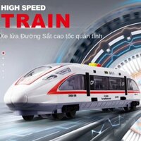 Trẻ em tàu tốc độ cao hài hòa đường sắt cao tốc tàu điện nhỏ theo dõi đồ chơi mô phỏng điện tàu điện ngầm mô hình đồ chơi 3-6