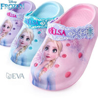 Trẻ Em Trẻ Em Lỗ Giày Bé Gái Hoạt Hình Dép Bé Gái Đi Biển Bé Gái Bé Gái Trẻ Em Mùa Hè Đế Mềm Ngón Chân Dép Disney Frozen Công Chúa Elsa Dép