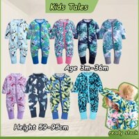 Trẻ Em Truyện Sơ Sinh Áo Liền Quần Trẻ Sơ Sinh Dây Kéo Bộ Đồ Ngủ Tập Đi Oneies Bé Trai 3m-36m Dài Tay In Hình Bé Gái Body